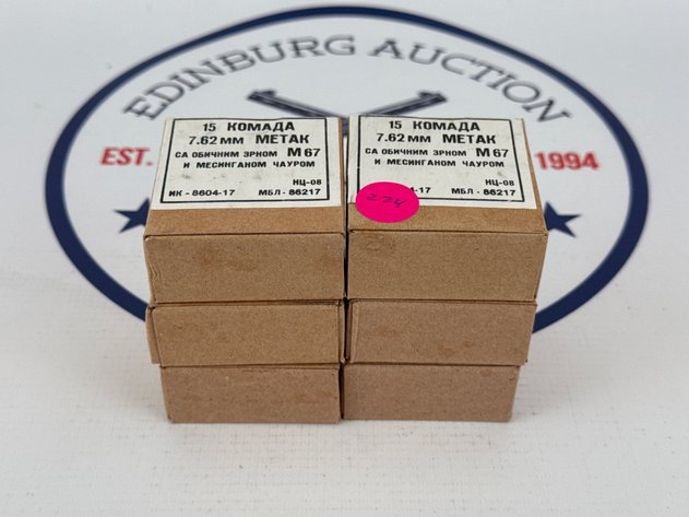 Image for (6) Yugoslavian Surplus 7.62x39 Ammunition - 90 Rounds Total