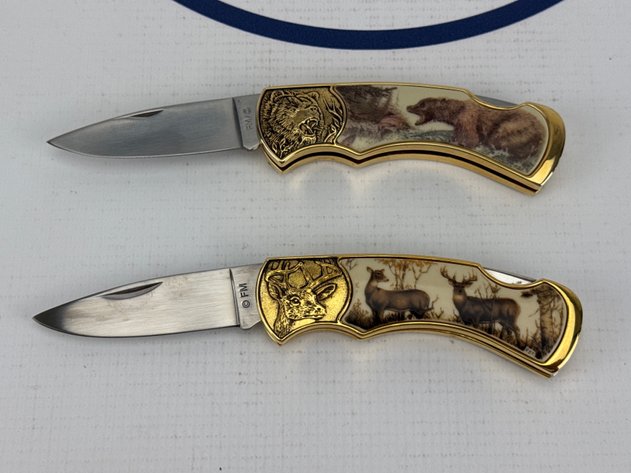 Image for (2) Franklin Mint Wildlife Series Collector Knives