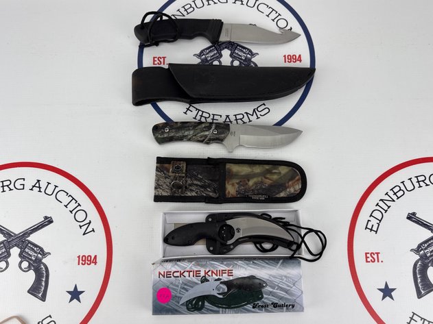 Image for (3) Assorted Fixed Blade Knives