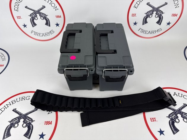 Image for (2) Ammo Cans & Allen Shotgun Shell Belt