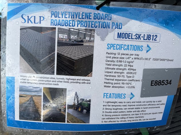 Image for E4. 2026 Unused SKLP Roadbed Protection Pad - [Industrial and Construction Supplies]