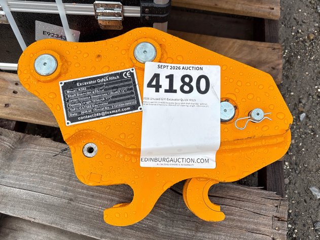 Image for E4. 2026 Unused GIYI Excavator Quick Hitch
