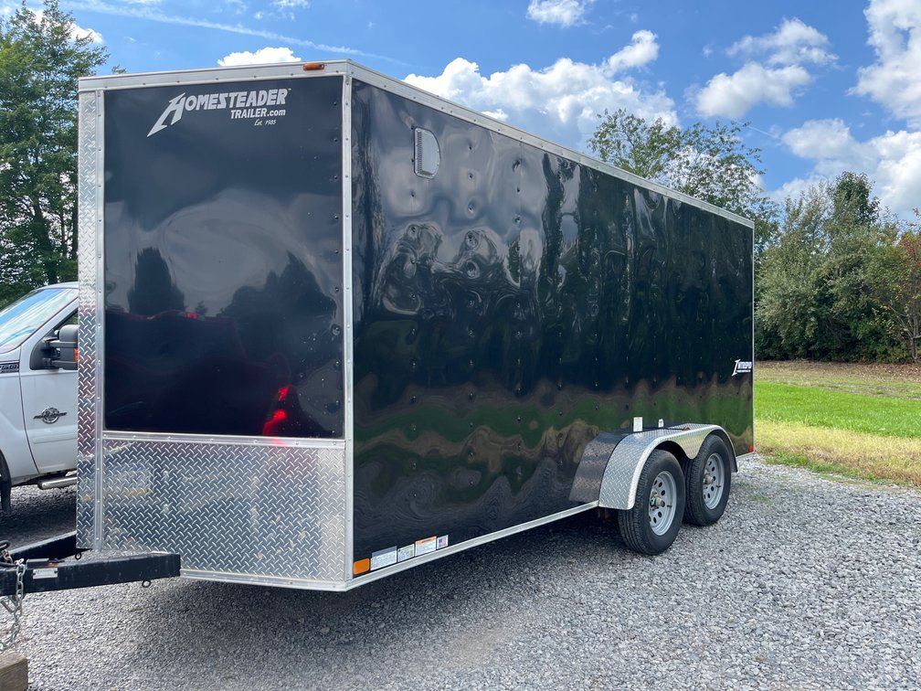 2022 Homesteader Trailer 7x16 Tandem Axle Enclosed Trailer