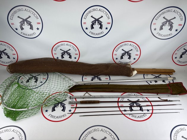Image for Minnow Seine, Fishing Net, and Vintage Fly Rod