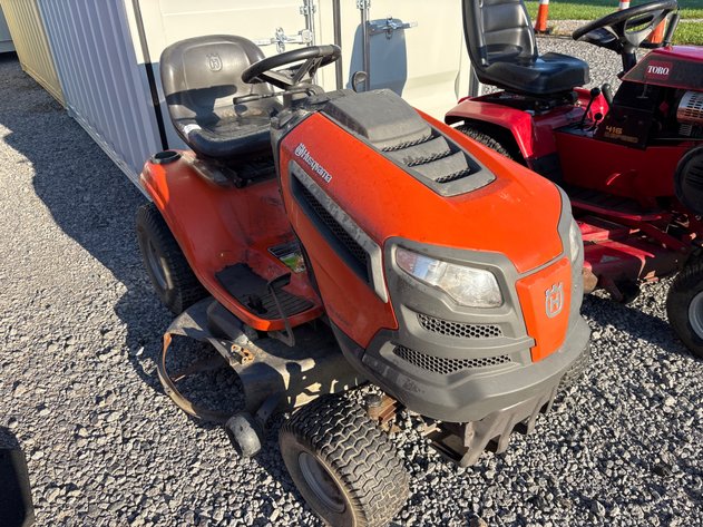 Image for Husqvarna riding lawn tractor model YTF22V46 w/ 48