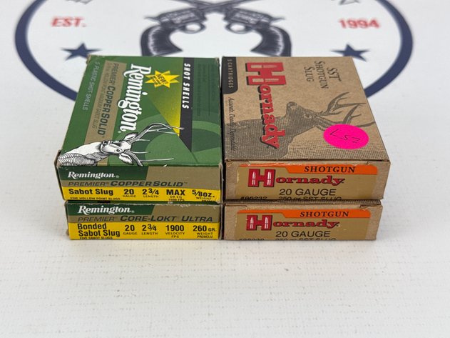 Image for Assorted 20 Gauge Slugs - 19 Slugs Total