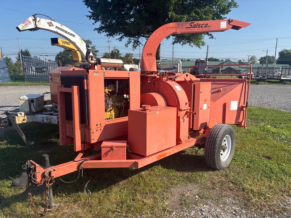 2012 Salsco Caterpillar Diesel Towable Disc Chipper with Auto Feed