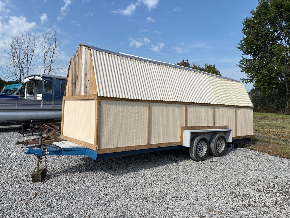 7x 20 tandem Homemade enclosed trailer