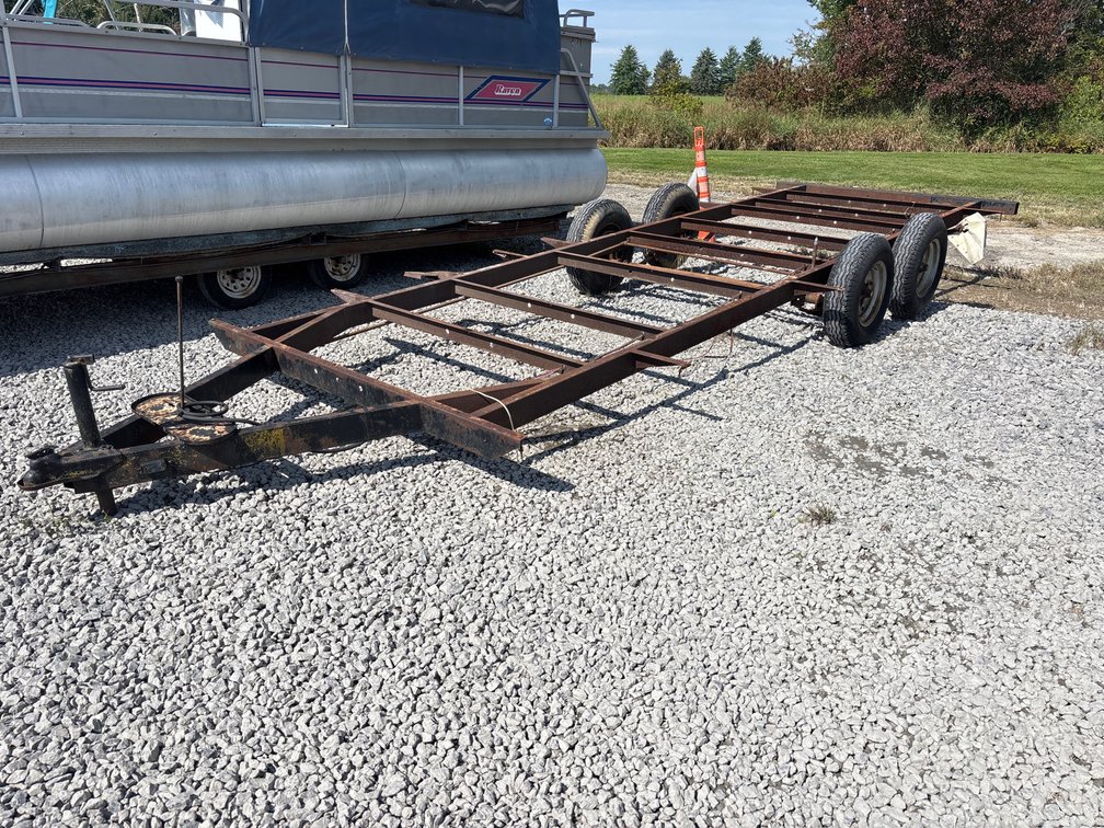 Ln.248” long camper frame trailer