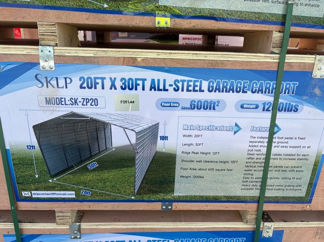 Image for 2026 Unused SKLP ALL-STEEL GARAGE CARPORT