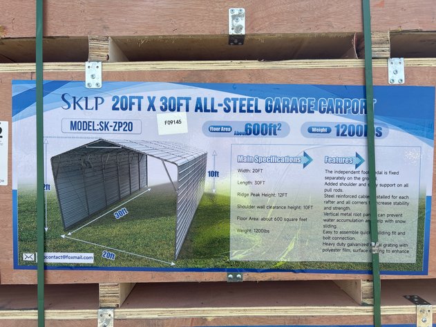 Image for 2026 Unused SKLP ALL-STEEL GARAGE CARPORT