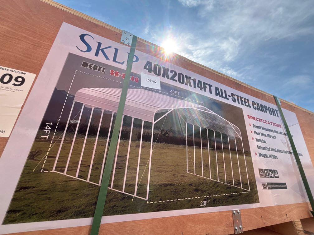 2026 Unused SKLP 40x20x14FT ALL-STEEL CARPORT