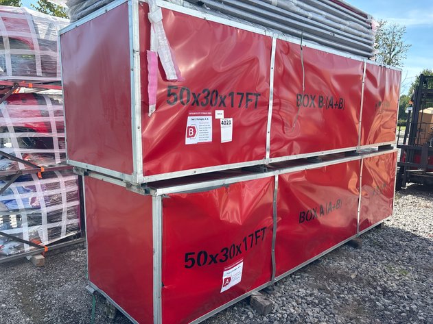 Image for 2026 Unused SKLP 50FTx 30FTx 17FT Large Scale Storage Shed