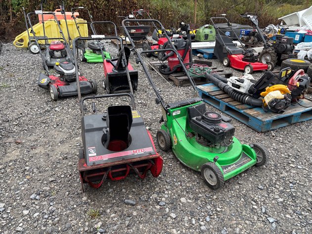Image for D1. John deere push mower and yard machine snow thrower