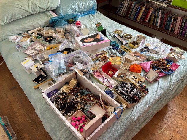 Image for Costume Jewelry, Display Case, Boxed Wig, and Accessories
