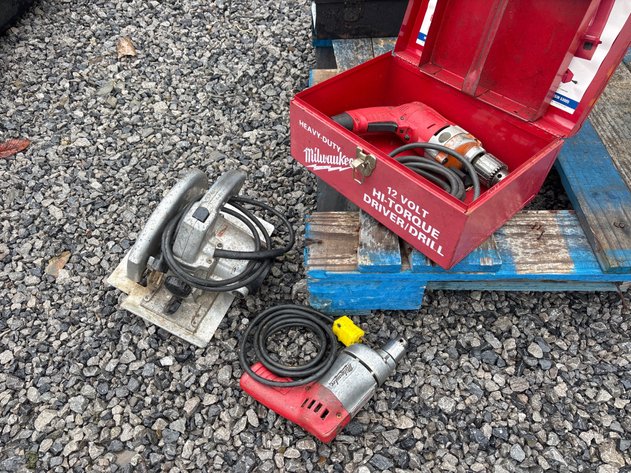 Image for D1.(2)  Milwaukee drills and circular saw