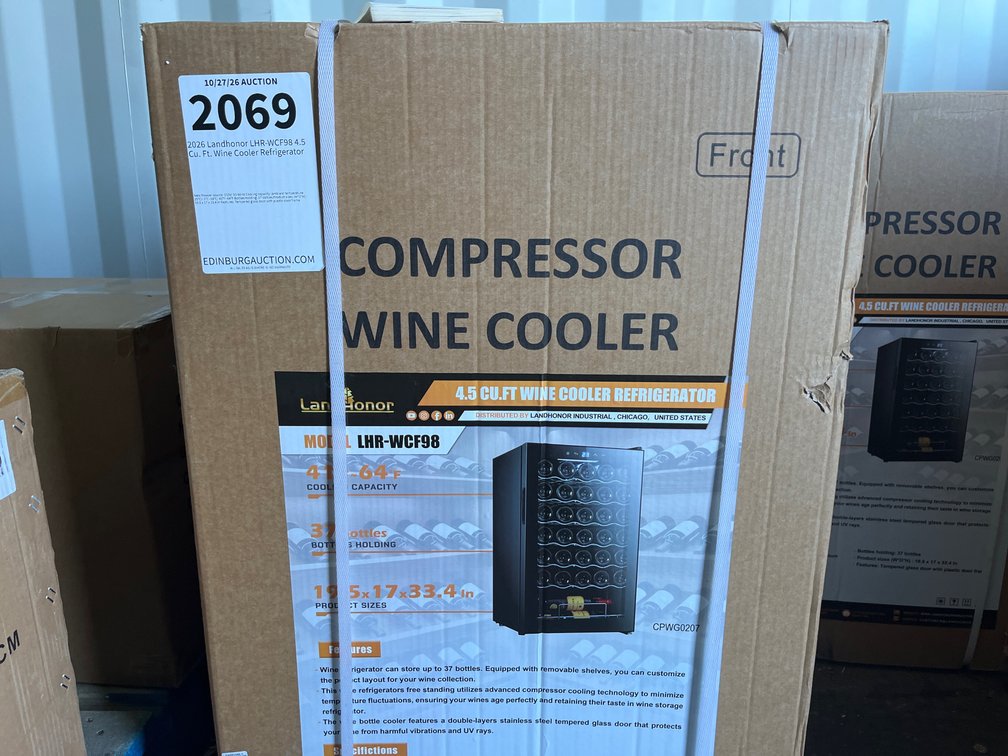 2026 Landhonor LHR-WCF98 4.5 Cu. Ft. Wine Cooler Refrigerator