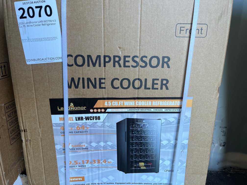 2026 Landhonor LHR-WCF98 4.5 Cu. Ft. Wine Cooler Refrigerator