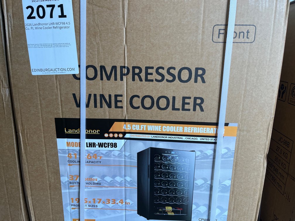 2026 Landhonor LHR-WCF98 4.5 Cu. Ft. Wine Cooler Refrigerator