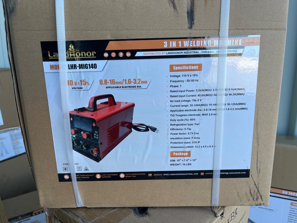2026 Landhonor LHR-MIG140 3-in-1 Welding Machine