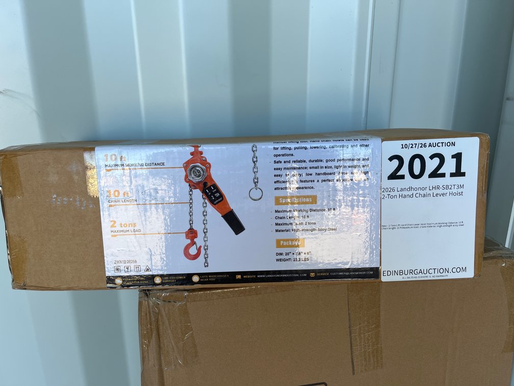 2026 Landhonor LHR-SB2T3M 2-Ton Hand Chain Lever Hoist