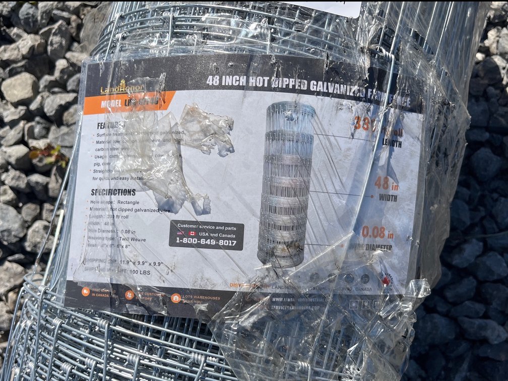 2026 Landhonor LHR-GFF48 Galvanized Farm Fence