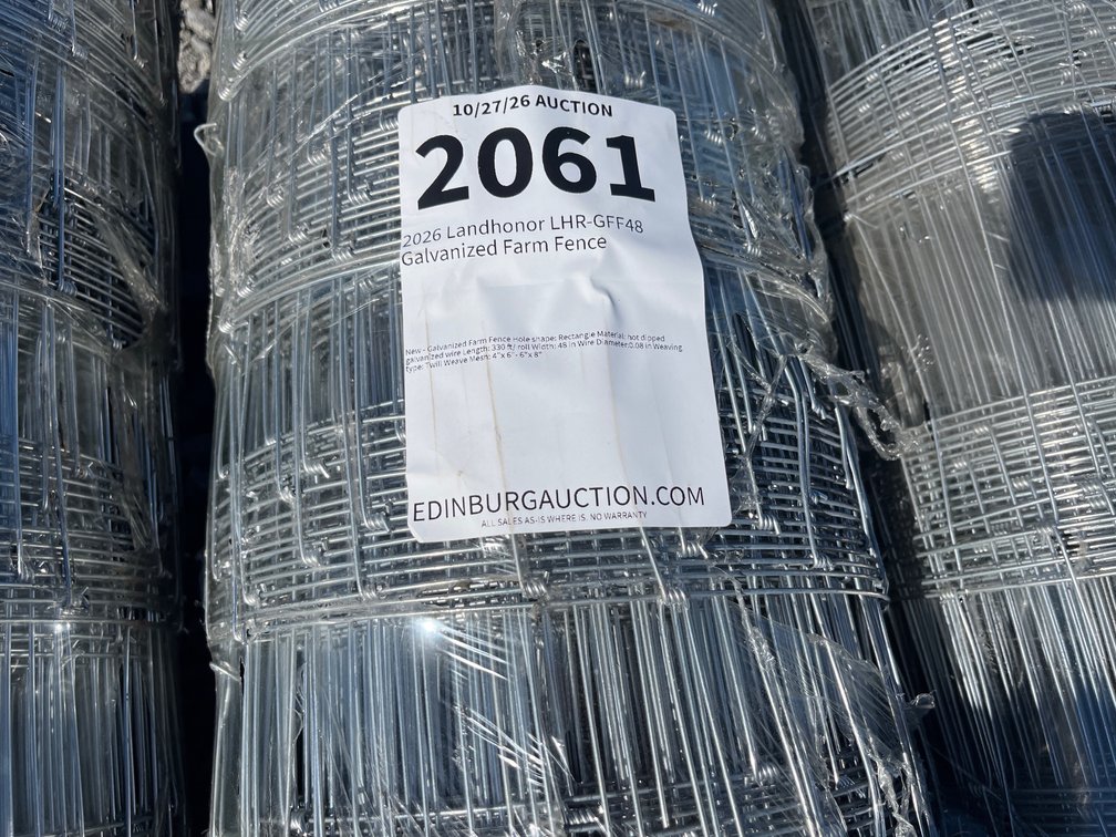 2026 Landhonor LHR-GFF48 Galvanized Farm Fence