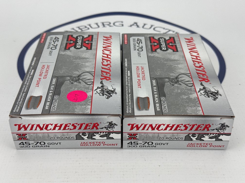 (2) Winchester Super X 45-70 GOVT Ammunition