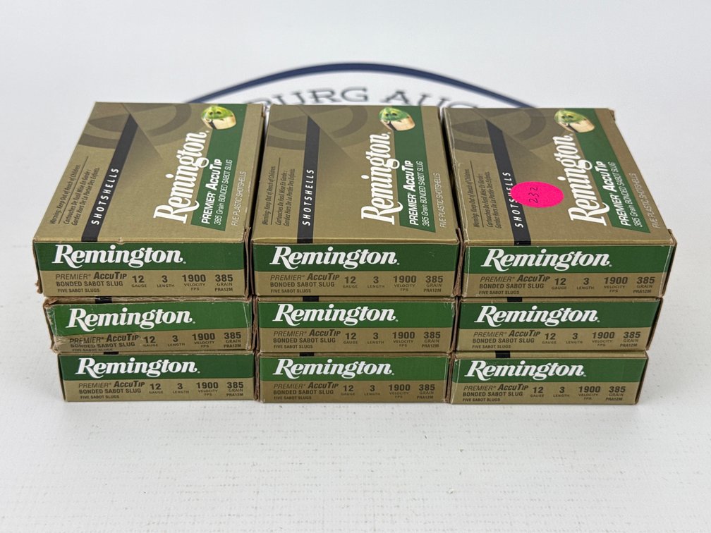 (9) Remington Premier AccuTip 12 Gauge Sabot Slugs