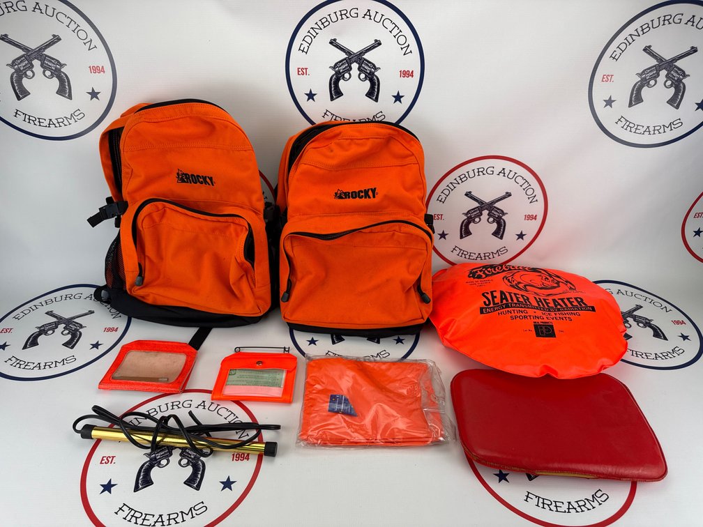 Lot of Blaze Orange Hunting Gear
