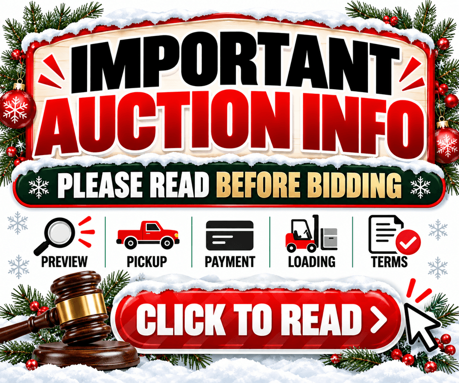 LOT #1 – IMPORTANT AUCTION INFORMATION