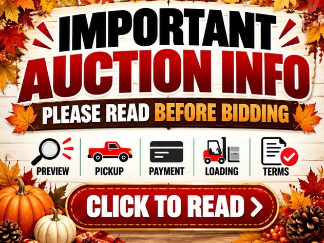 Image for NOVEMBER 17TH 2026 6:30PM ONLINE CONSIGNMENT AUCTION