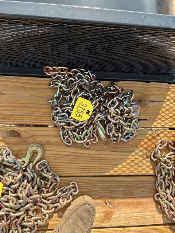 3/8. 1/2 20ft chain