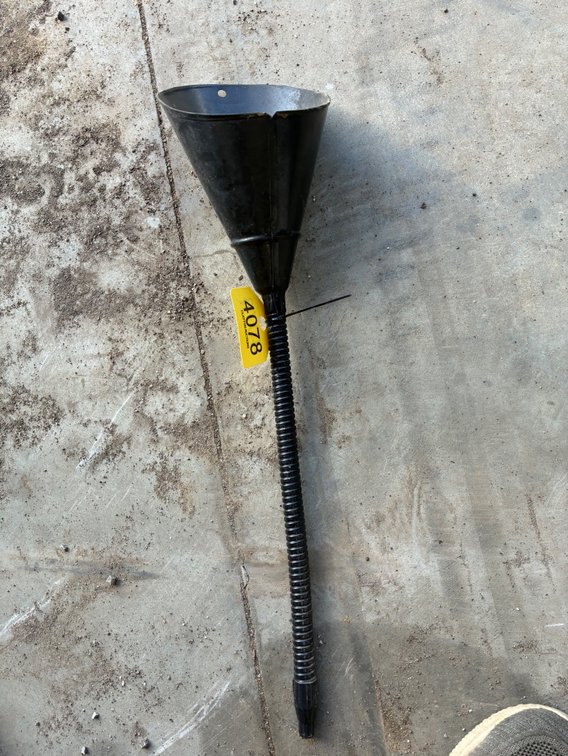 Blue point metal funnel