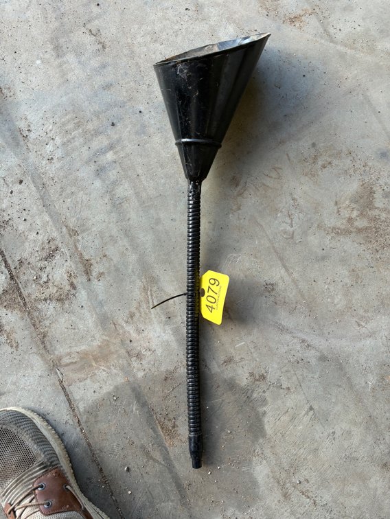 Blue point metal funnel