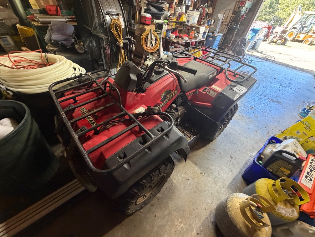 Yamaha Grizzly   Four wheeler with winch.