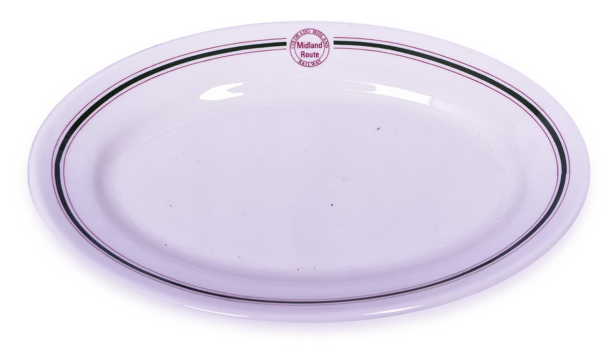 Colorado Midland Railway Cascade Oval Platter 11 1/2"