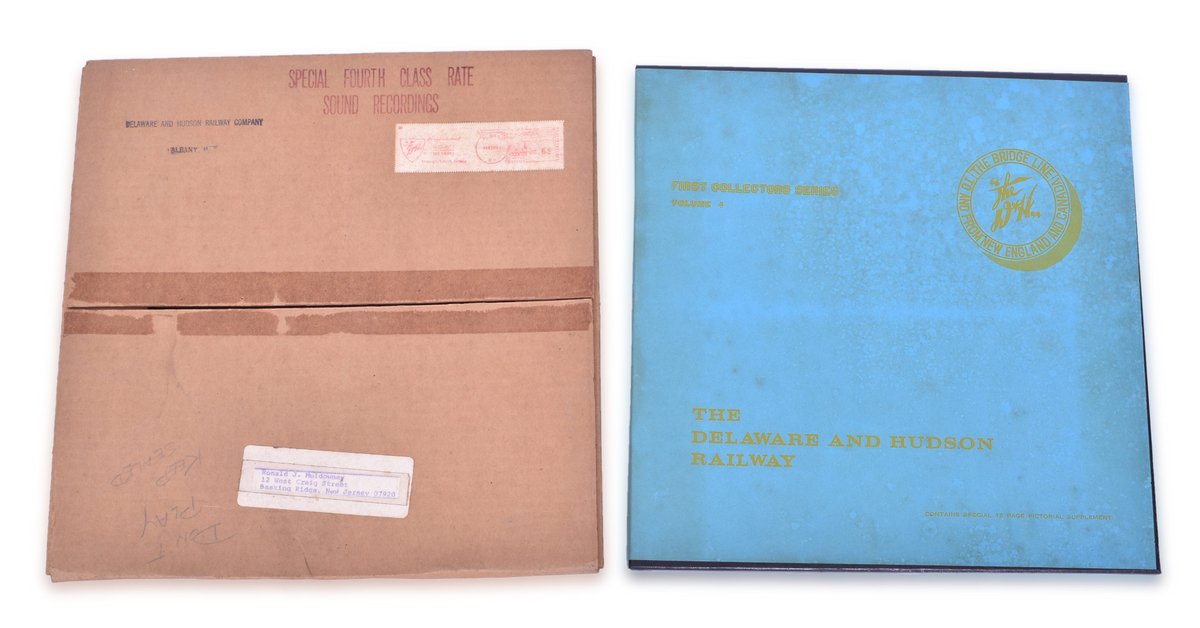 Unplayed Delaware and Hudson Railroad Record with Original Shipping Carton