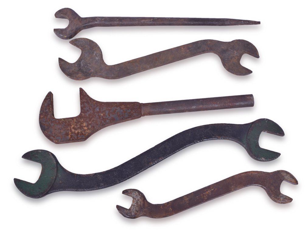 Five Railroad Wrenches - Lake Shore and Michigan Southern, etc.