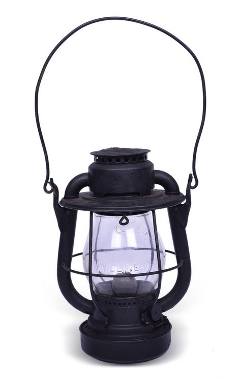 Lake Erie & Eastern Railroad Dietz Vesta Lantern w/ New York Central Clear Cast Globe