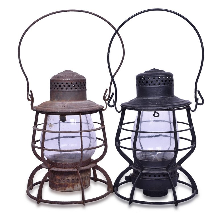 Armspear Chesapeake and Ohio and Baltimore and Ohio Railroad Lanterns