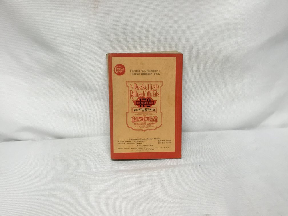 The Pocketlist of Railroad Officials Number 172