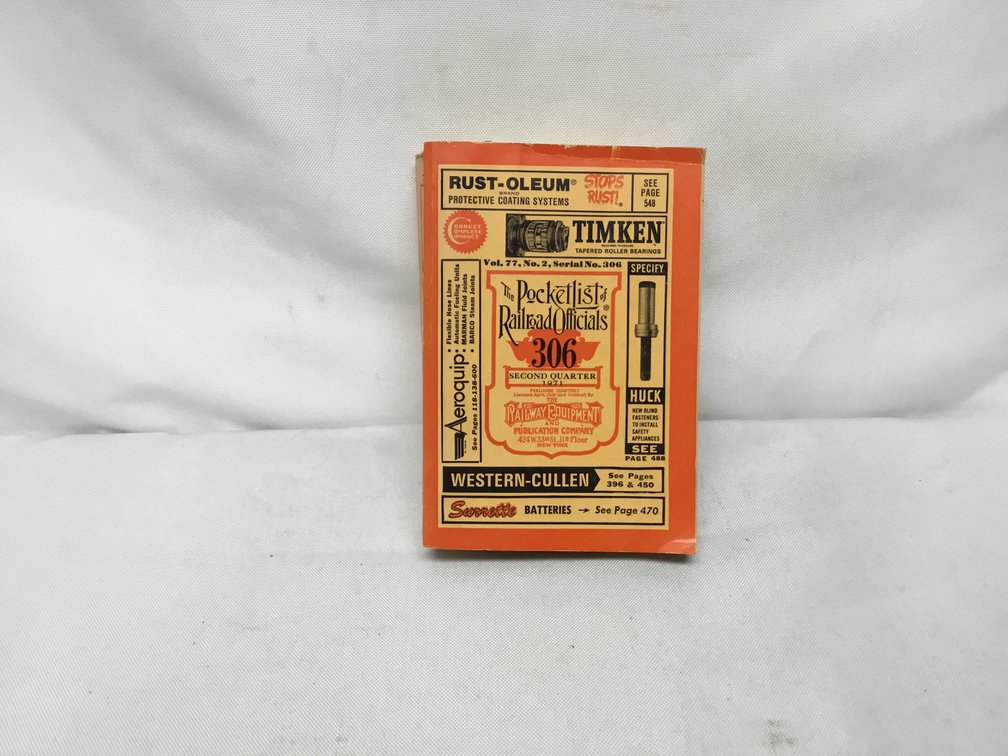 The Pocketlist of Railroad Officials Number 306