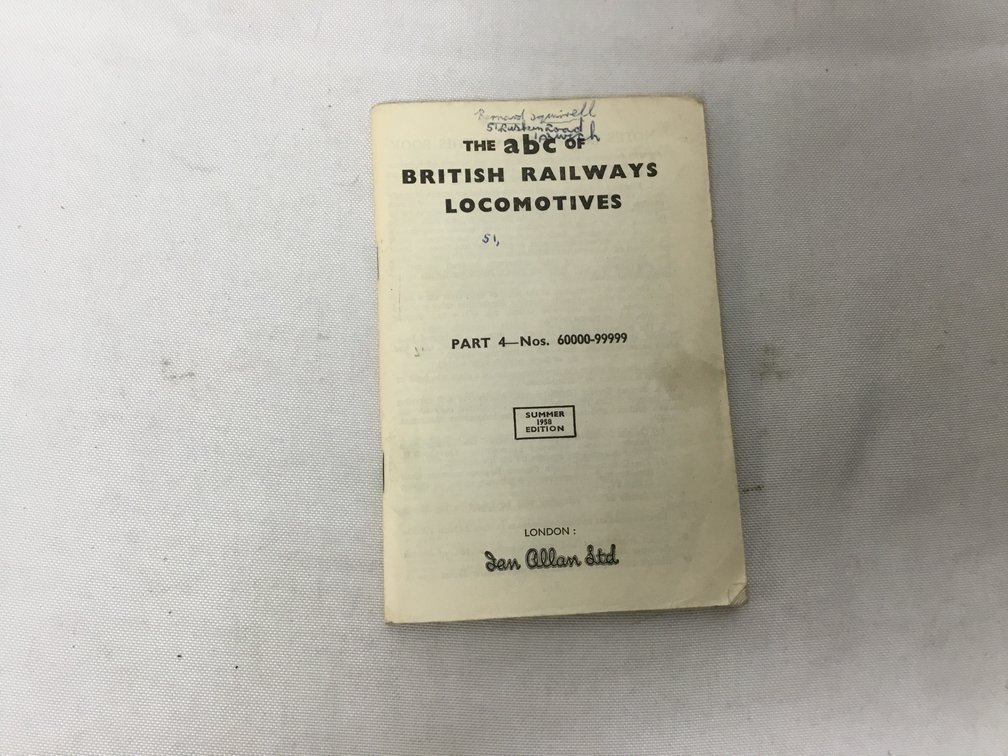 The ABC of British Railways Locomotives Summer 1958 Edition