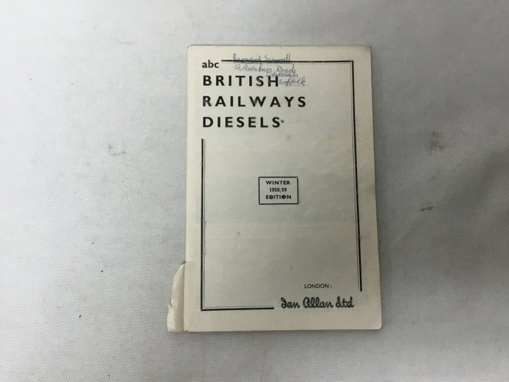 British Railways Diesels Winter 1958/59 Edition