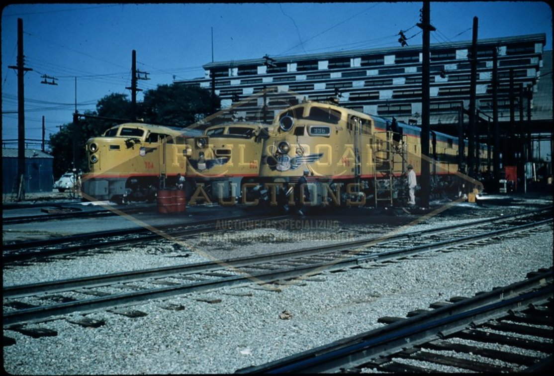10 Slides - Union Pacific, New York Central, New Haven, Southern Pacific Steam, Northern Pacific Steam, British Rail, Metra