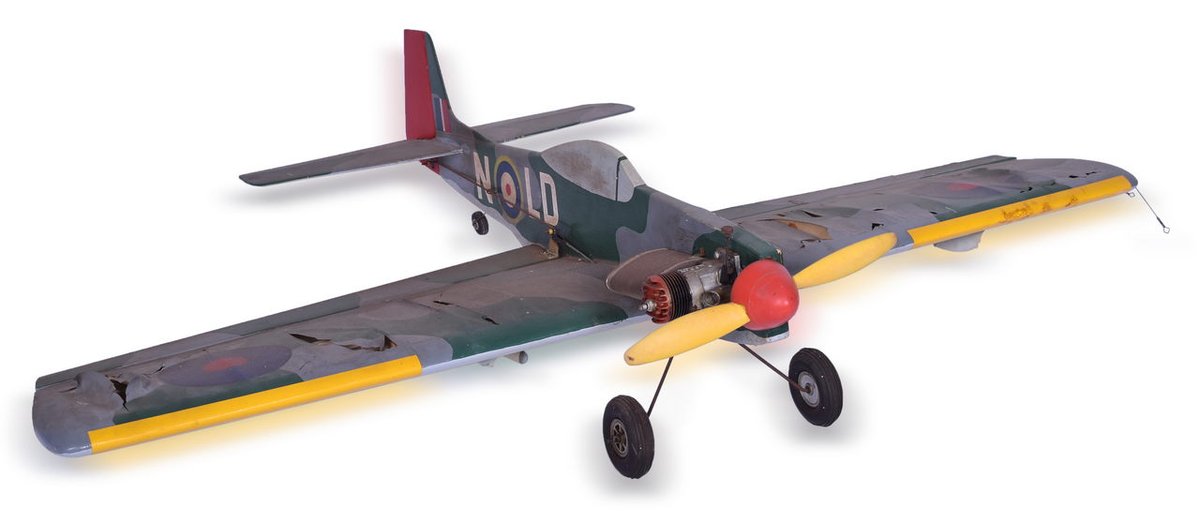 NOLD Model Airplane With McCoy 35 Red Head Stunt Engine