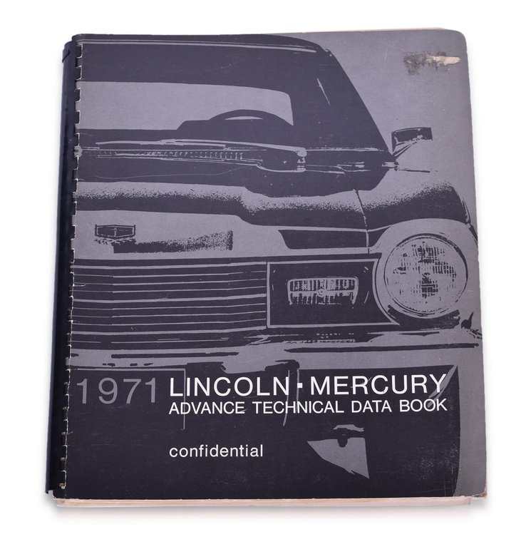 1971 Lincoln-Mercury Automobile Advance Technical Data Book