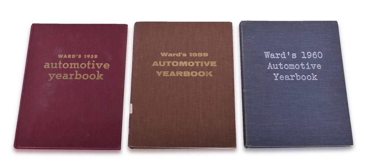 Three Ward's Automotive Yearbooks - 1958, 1959, 1960