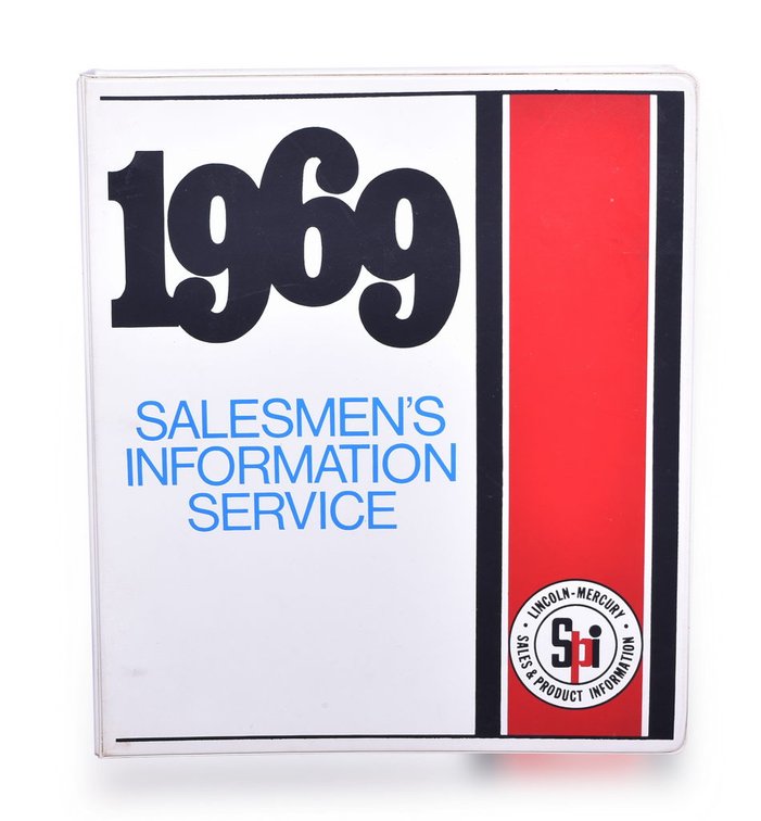 1969 Ford Lincoln-Mercury Sales and Product Information Binder